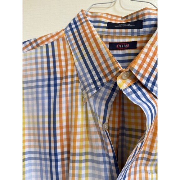 Overton Men's Button Down Check Shirt Long Sleeve XXL - Picture 3 of 7